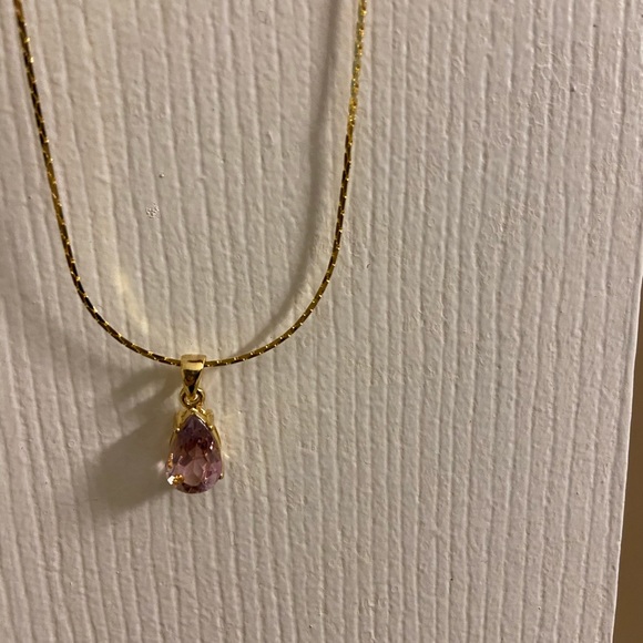 Amethyst crystal necklace - Picture 2 of 5